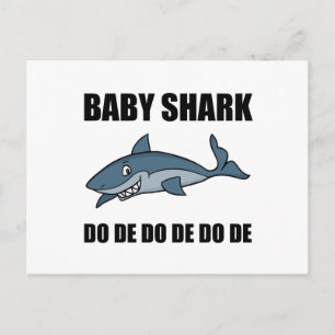 Baby Shark Funny Briefkaart