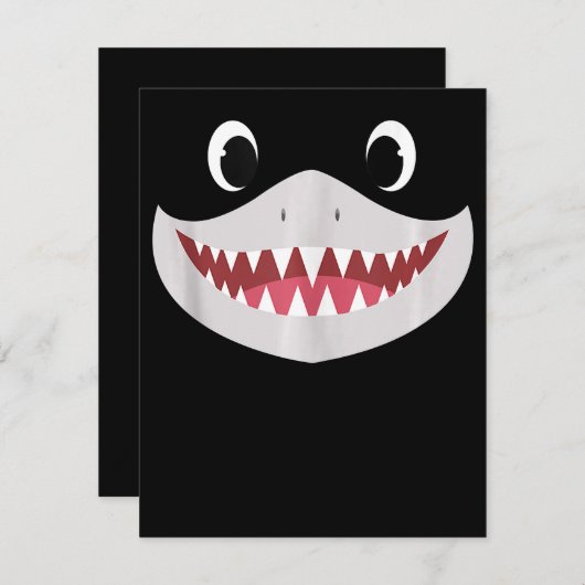 Baby Shark Halloween - Mooie Haai Cadeaus Kaart (Voorkant / Achterkant)