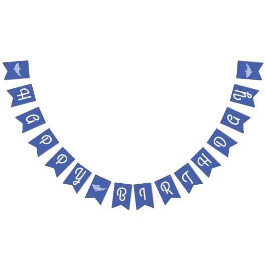 Baby Shark Happy Birthday Bunting Banner (Alle)