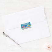 Baby Shark Kaart 2025 Vierkante Sticker (Envelop)