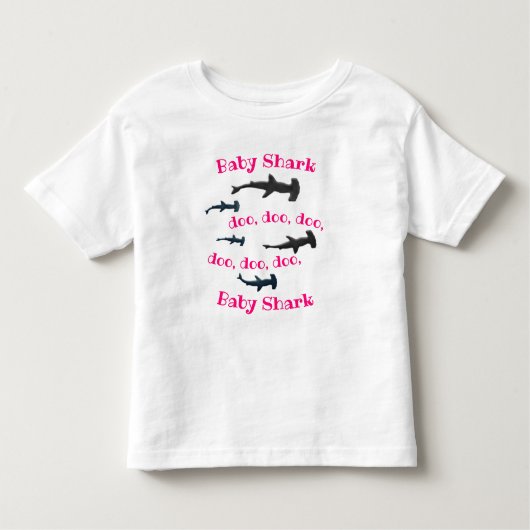 Baby Shark Kinder Shirts (Voorkant)