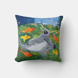 Baby Shark "Kunst voor kinderen" Kussen