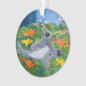 Baby Shark "Kunst voor kinderen" Ornament (voorkant)