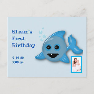 Baby Shark met foto Briefkaart