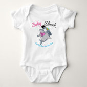 Baby Shark met roze fopspeen Doo Doo Doo Romper (Voorkant)