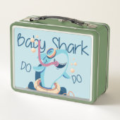Baby Shark Metal Lunchbox (Achterkant)