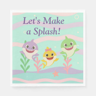Baby Shark Party Napkins Servet