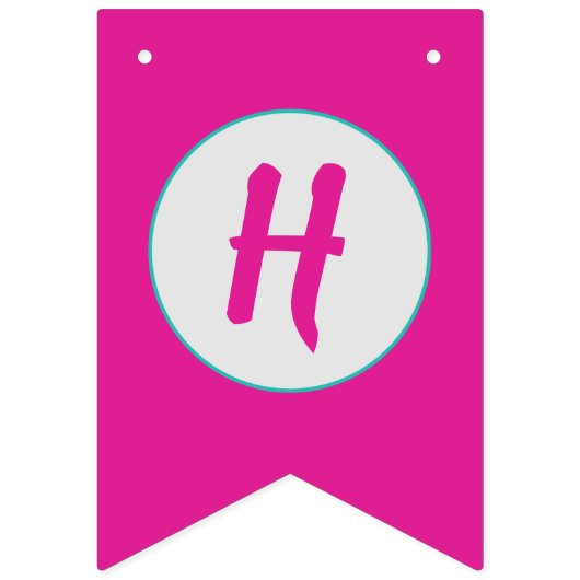 Baby Shark Pink Happy Birthday Banner Gold (Tweede vlag)