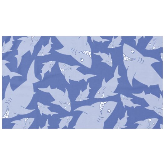 Baby Shark Schattige eerste verjaardagstafeldoek Tafelkleed (Voorkant (Horizontaal))