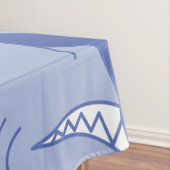 Baby Shark Schattige eerste verjaardagstafeldoek Tafelkleed (Voorbeeld)