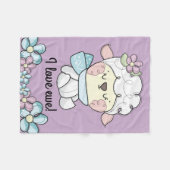 Baby Sheep Love Ewe You Kinder Fleece Deken (Voorkant (Horizontaal))