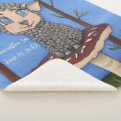 Baby Sheep on Toadstool Sherpa Deken (3/4)