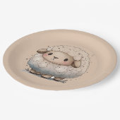 Baby Sheep Papieren Bordje (Gekanteld)