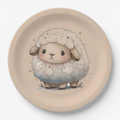 Baby Sheep Papieren Bordje (Voorkant)