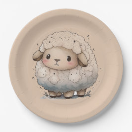 Baby Sheep Papieren Bordje