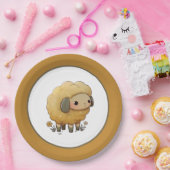 Baby Sheep Papieren Bordje (Feest)