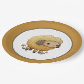 Baby Sheep Papieren Bordje (Gekanteld)