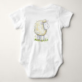 Baby Shepherd Sheep Babygrow Romper (Achterkant)