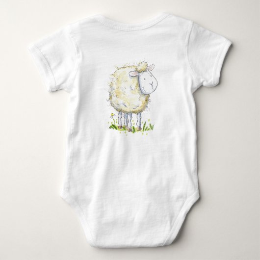 Baby Shepherd Sheep Babygrow Romper (Achterkant)