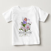 Baby Shirt Angel White Swans (Voorkant)
