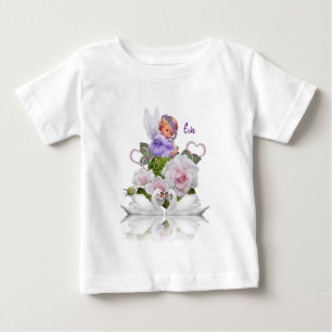 Baby Shirt Angel White Swans