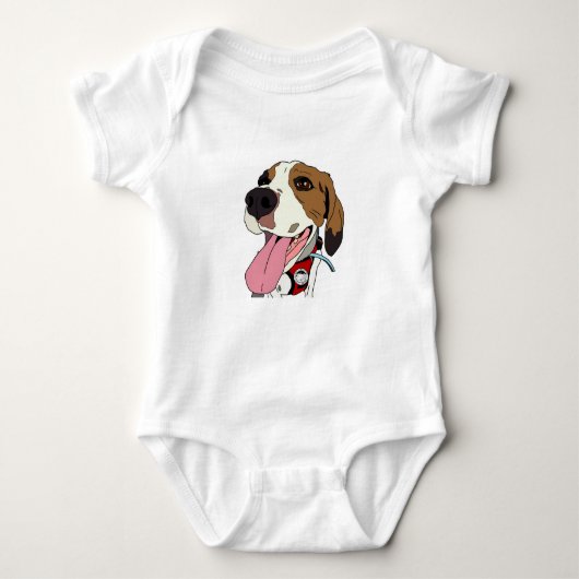Baby Shirt Beagle Bailey (Voorkant)