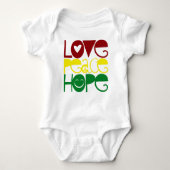 Baby Shirt, Love Peace Hope Romper (Voorkant)