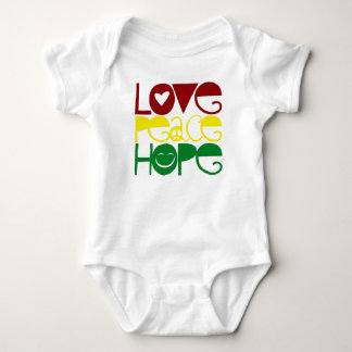 Baby Shirt, Love Peace Hope Romper