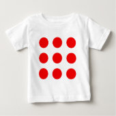 Baby Shirt met Rode Polka-Stippen (Voorkant)
