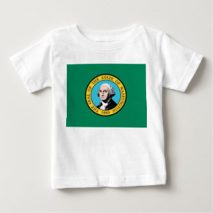 Baby Shirt met vlag van de Amerikaanse staat Washi
