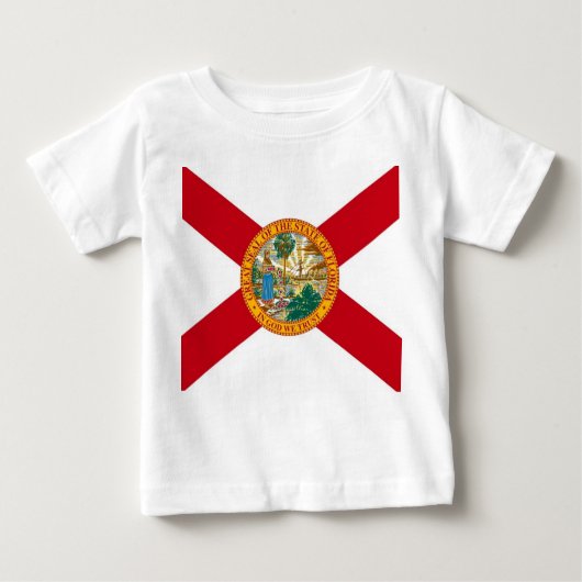 Baby Shirt met vlag van Florida (Voorkant)
