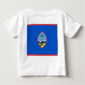 Baby Shirt met vlag van Guam, U.S.A. (Achterkant)
