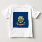 Baby Shirt met vlag van Idaho (Achterkant)
