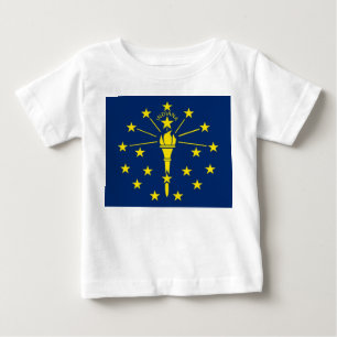 Baby Shirt met vlag van Indiana