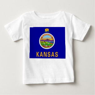 Baby Shirt met vlag van Kansas