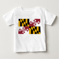 Baby shirt met vlag van Maryland, U.S.A.