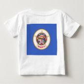 Baby shirt met vlag van Minnesota, Verenigde State (Achterkant)