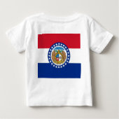 Baby shirt met vlag van Missouri, Verenigde Staten (Achterkant)