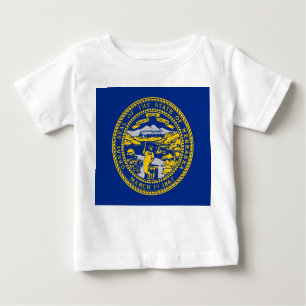 Baby Shirt met vlag van Nebraska