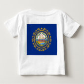 Baby Shirt met vlag van New Hampshire (Achterkant)