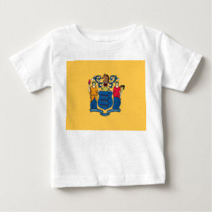 Baby Shirt met vlag van New Jersey, U.S.A.