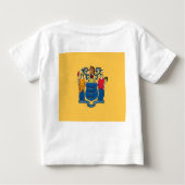 Baby Shirt met vlag van New Jersey, U.S.A. (Achterkant)