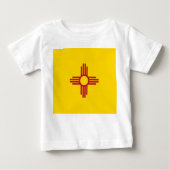 Baby Shirt met vlag van New Mexico (Voorkant)