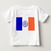Baby Shirt met vlag van New York, VS. (Achterkant)