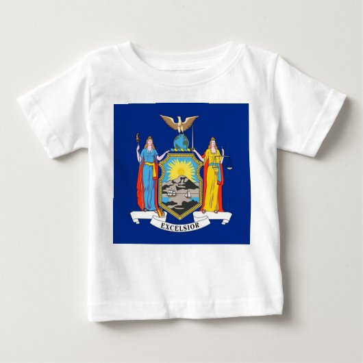 Baby Shirt met vlag van New York, VS. (Voorkant)