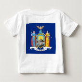 Baby Shirt met vlag van New York, VS. (Achterkant)