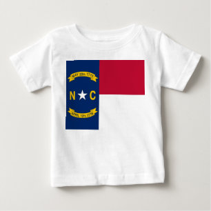 Baby Shirt met vlag van North Carolina