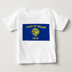 Baby shirt met vlag van Oregon