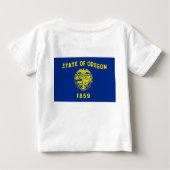 Baby shirt met vlag van Oregon (Achterkant)