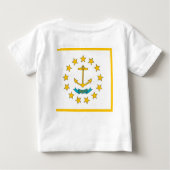 Baby Shirt met vlag van Rhode Island (Achterkant)